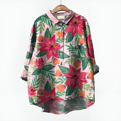 Solenne™ | Blouse Fleurie Oversize