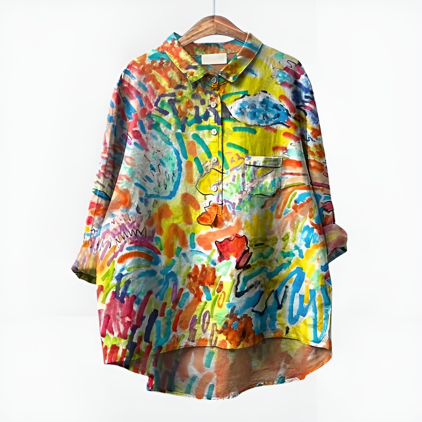 Solenne™ | Blouse Fleurie Oversize