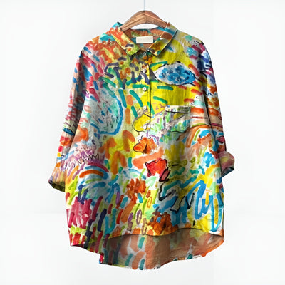 Solenne™ | Blouse Fleurie Oversize