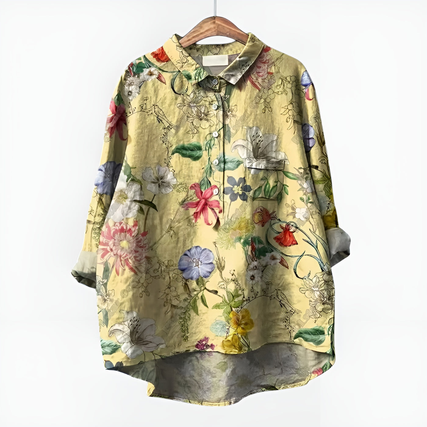 Solenne™ | Blouse Fleurie Oversize