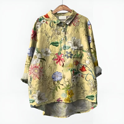 Solenne™ | Blouse Fleurie Oversize