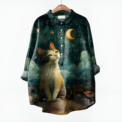 Jade™ | Blouse Féline Aquarelle