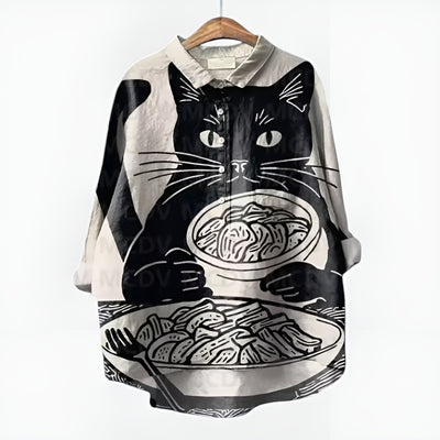 Jade™ | Blouse Féline Aquarelle