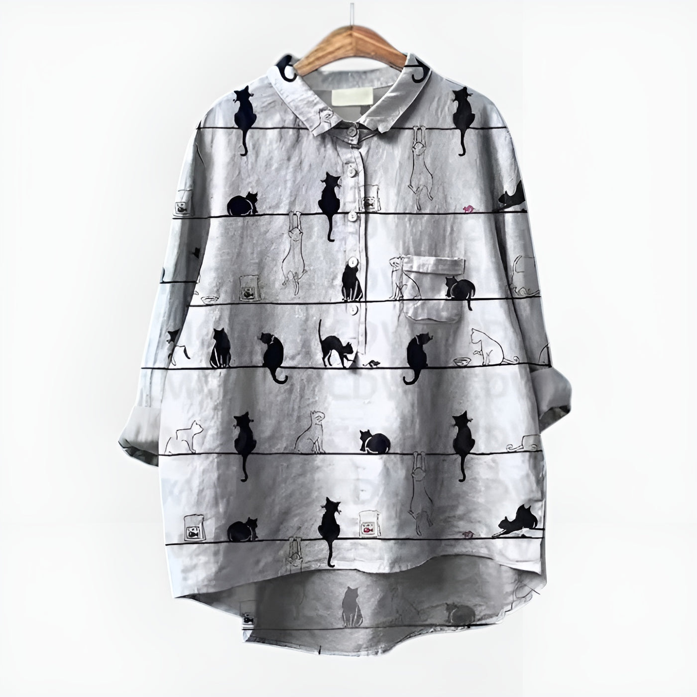 Jade™ | Blouse Féline Aquarelle