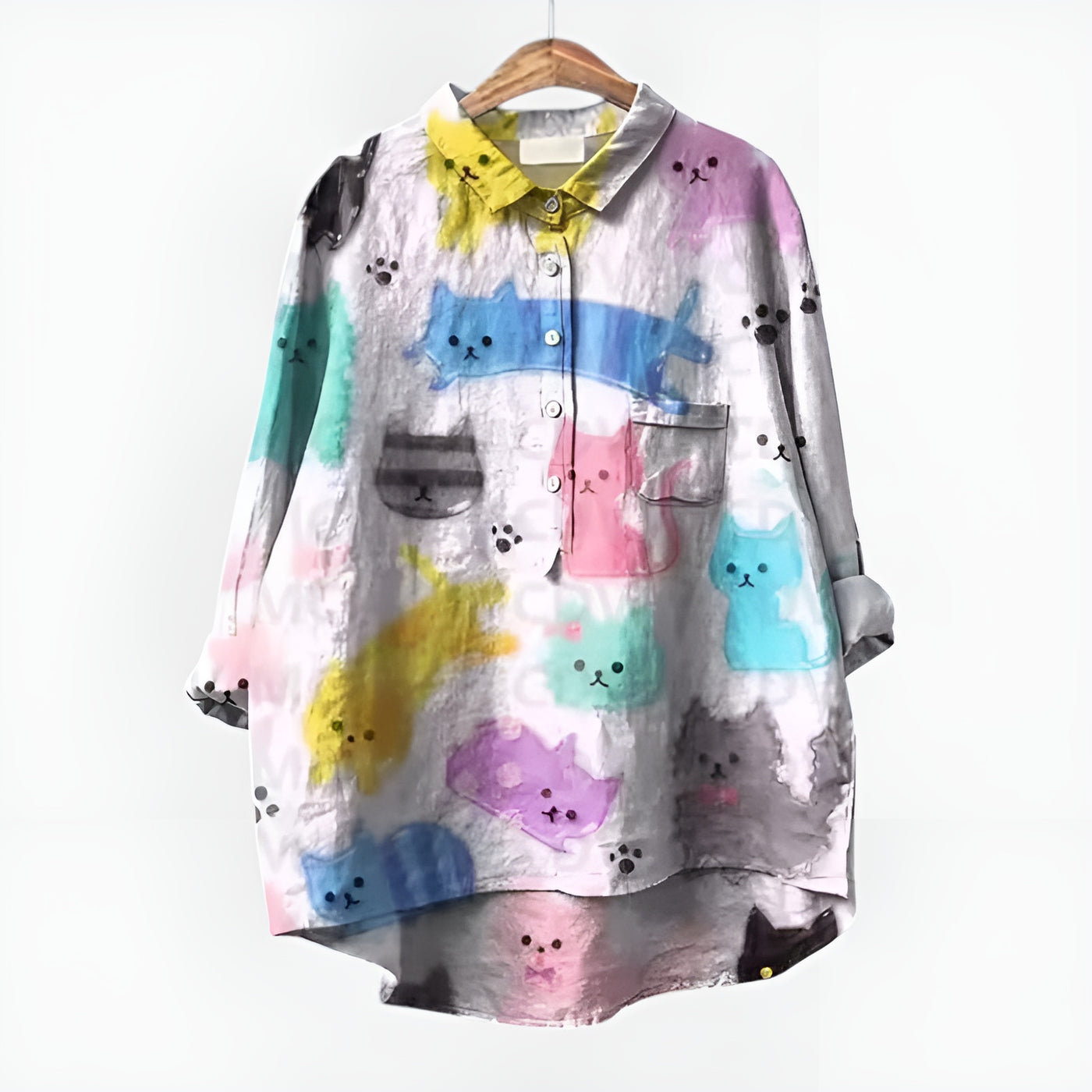 Jade™ | Blouse Féline Aquarelle