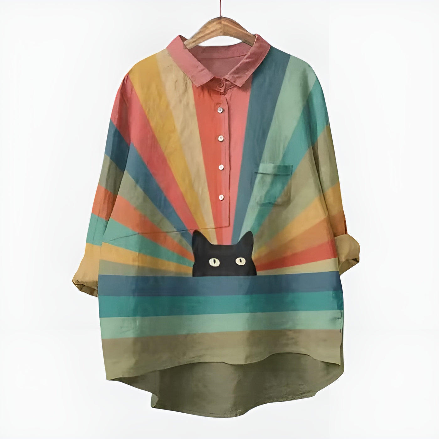 Jade™ | Blouse Féline Aquarelle