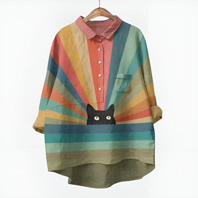 Jade™ | Blouse Féline Aquarelle