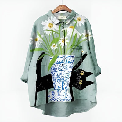 Aveline™ | Chemisier fleuri oversize