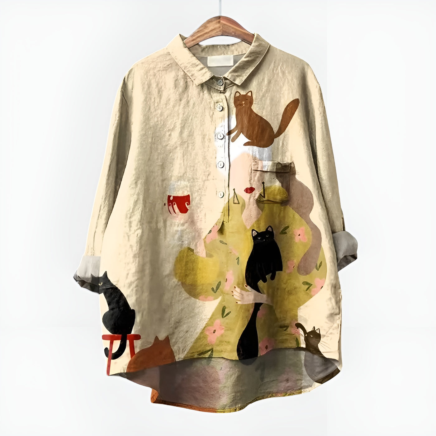 Aveline™ | Chemisier fleuri oversize