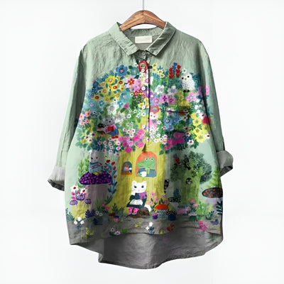 Aveline™ | Chemisier fleuri oversize