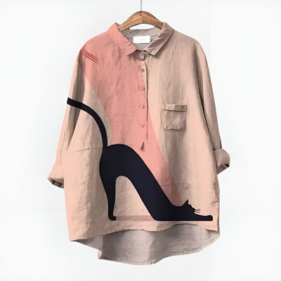 Cassandre™ | Chemise Chats Colorés