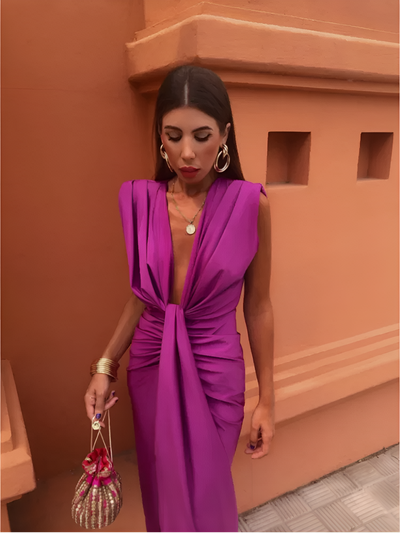 Mélina™ | Robe élégante à décolleté profond