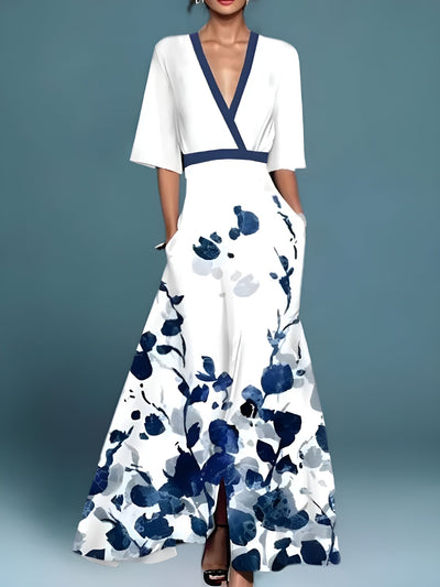 Lisette™ | Robe portefeuille fleurie élégante