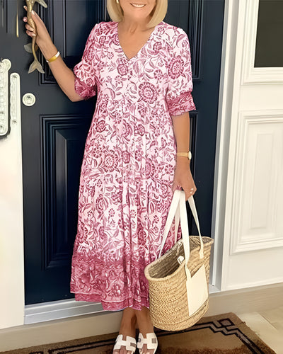 Roxane™ | Robe fleurie élégante et aérienne