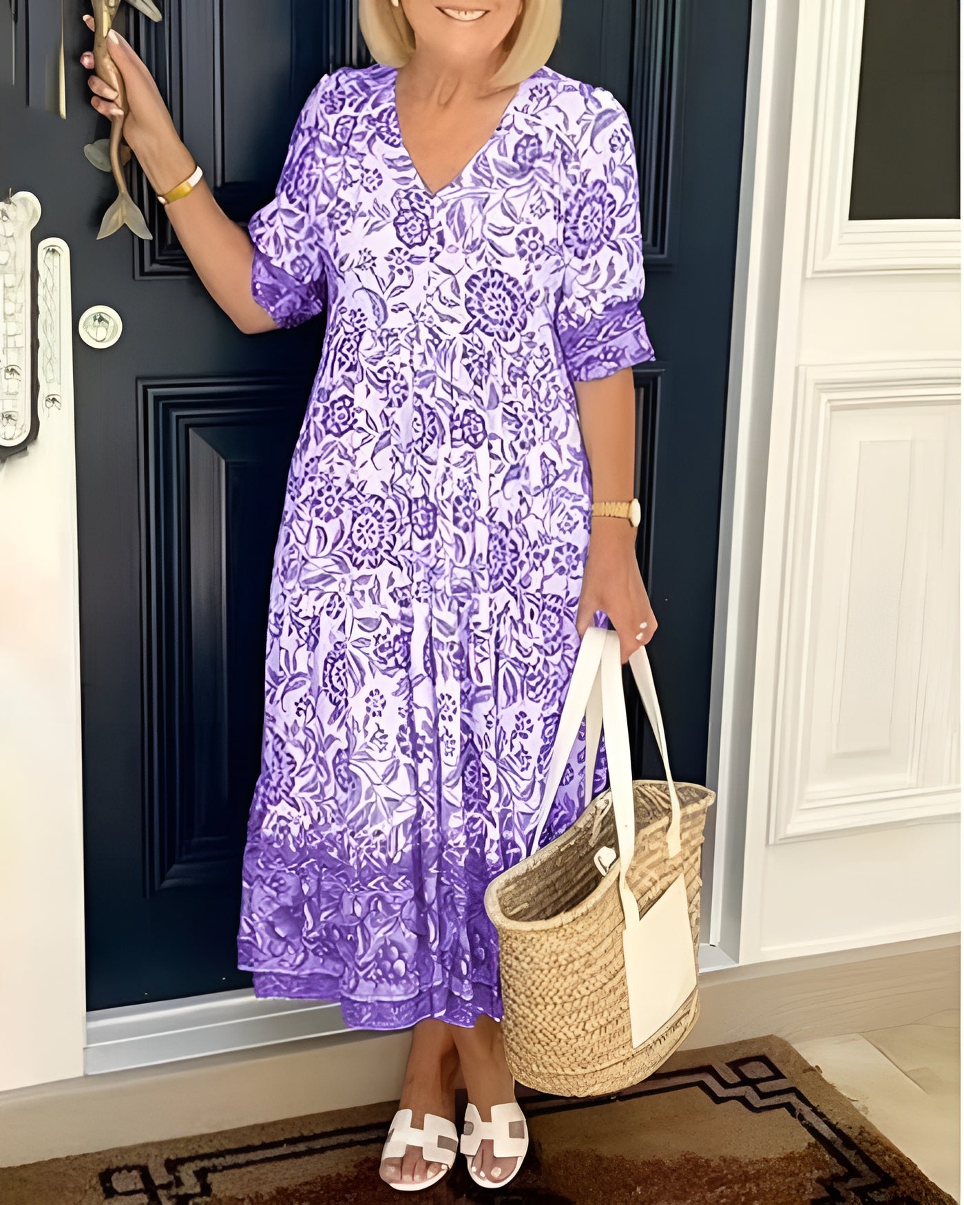 Roxane™ | Robe fleurie élégante et aérienne