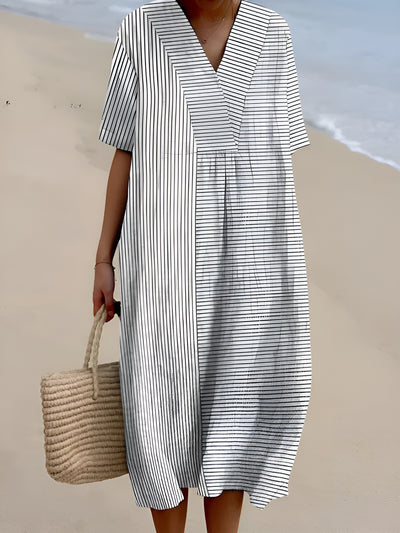Aurore | Robe élégante à motifs géométriques