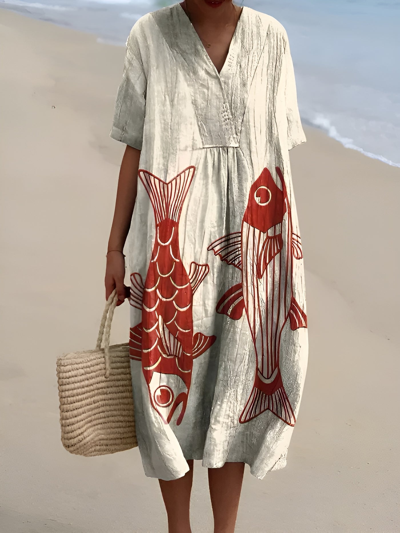 Aurore | Robe élégante à motifs géométriques