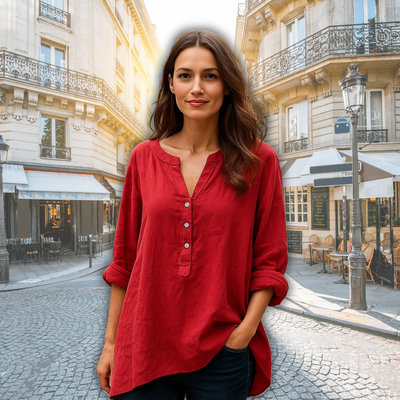 Anaïs™ | Haut en lin léger et confortable
