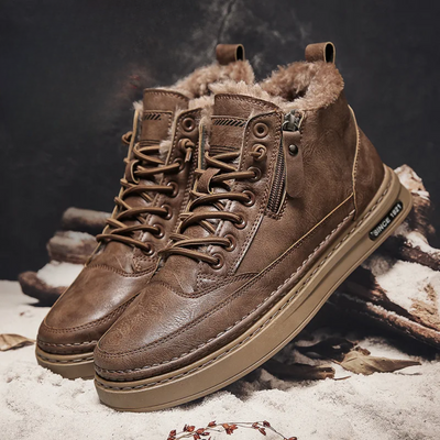 Carl™ | Bottes d'hiver en cuir pour hommes