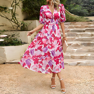 Hélène™ | Robe élégante à col en V