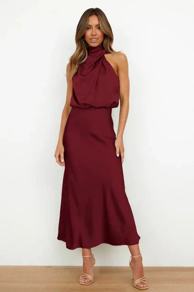Elodie-Rose™ | Robe Midi Épaules Dénudées