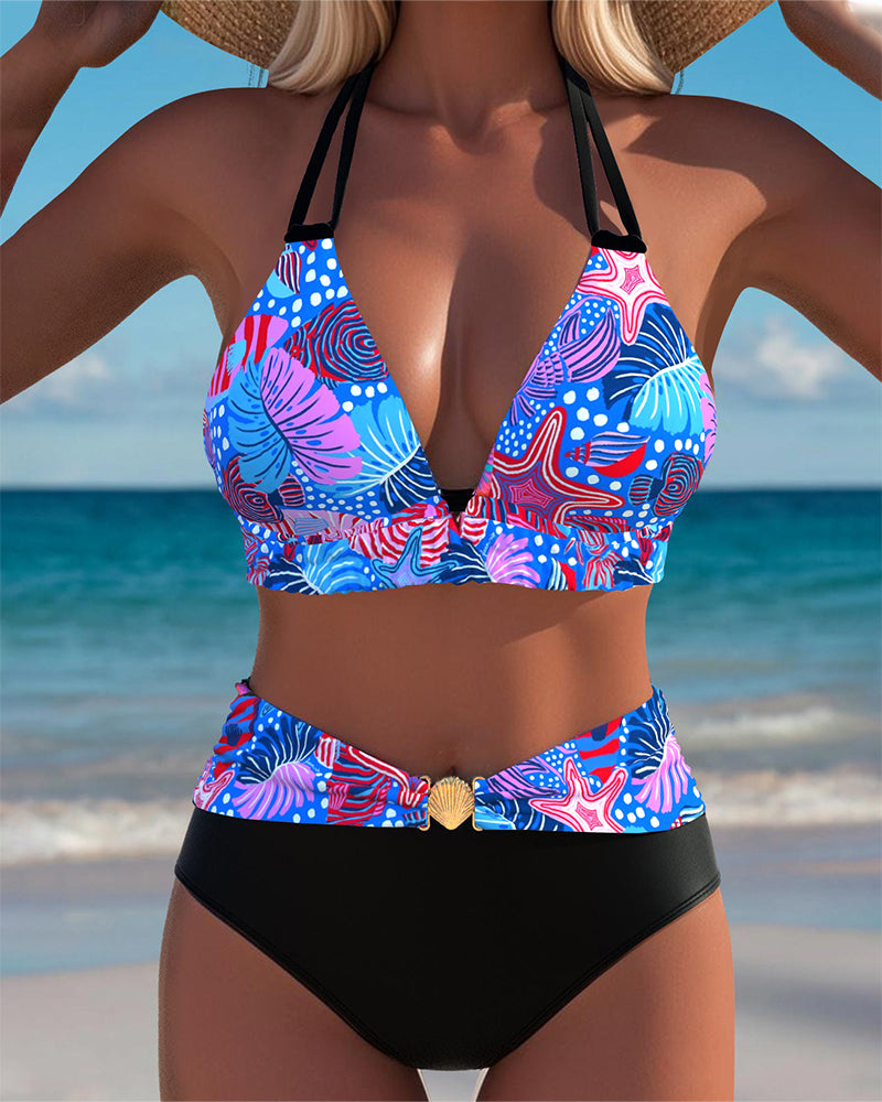 Bérénice™ | Bikini Sexy Dos Nu à Imprimé