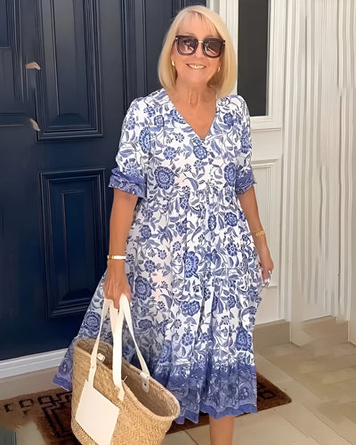 Roxane™ | Robe fleurie élégante et aérienne