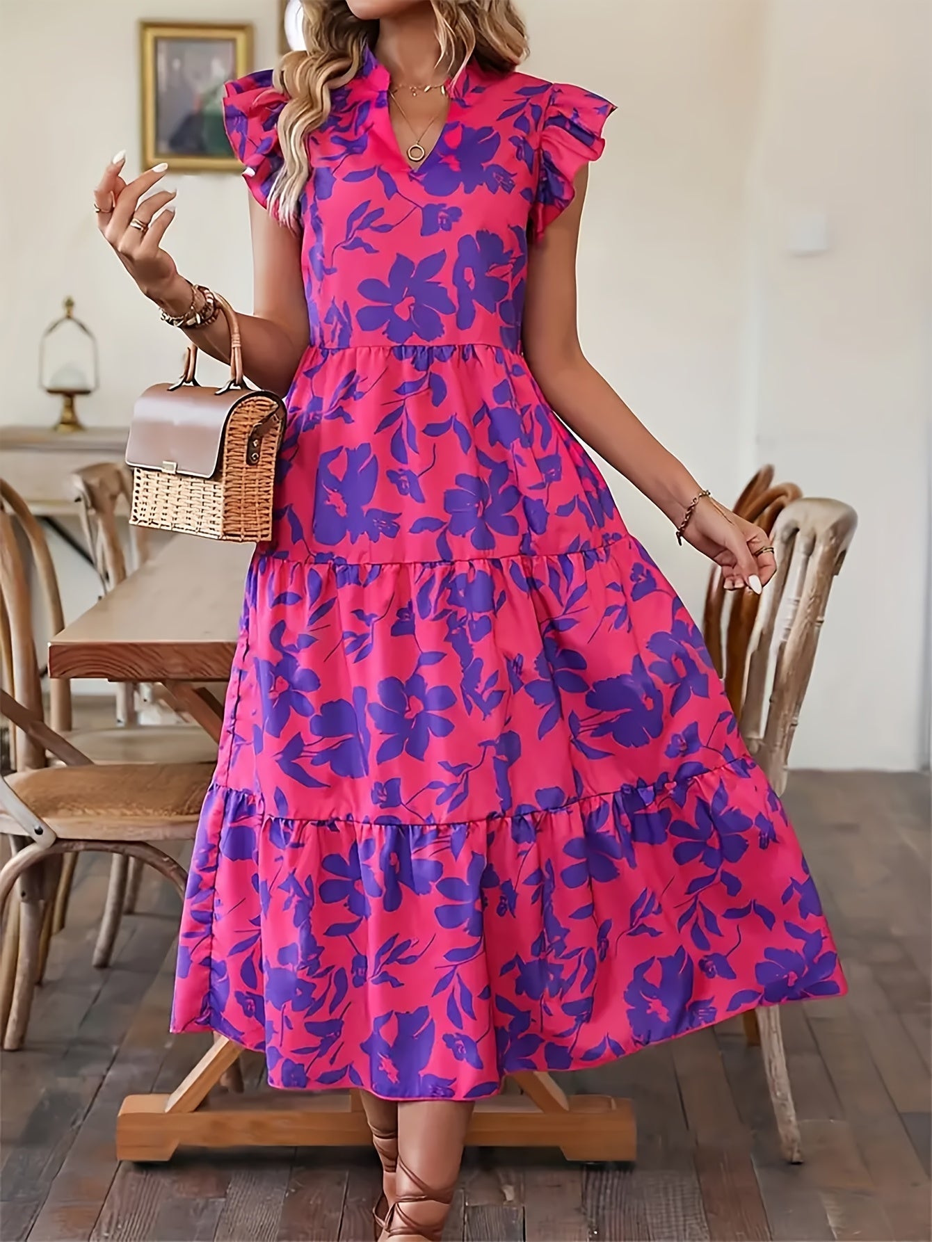 Marine™ | Élégance florale Robe