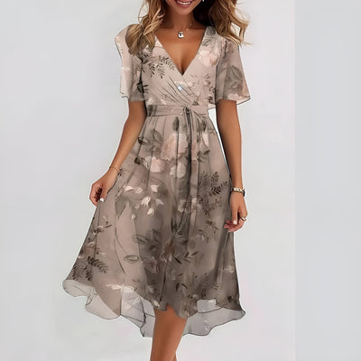 Delphine™ | Robe élégante à manches courtes