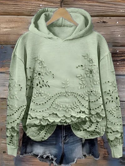 Camille™ | Hoodie à la broderie florale
