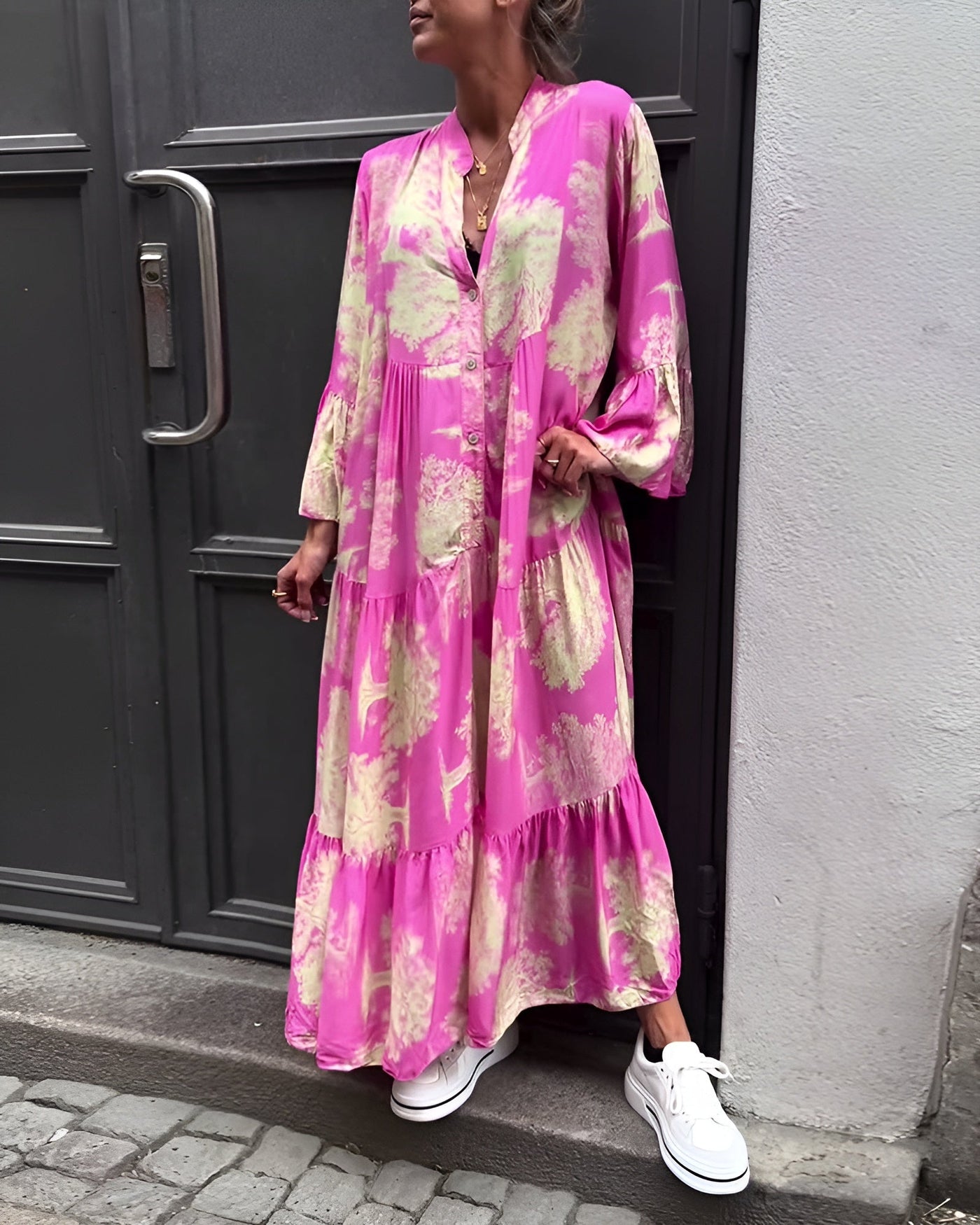 Liana™ | Robe longue fleurie