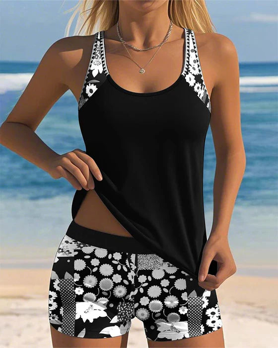 Caroline™ | Maillot de bain sportif avec boxer