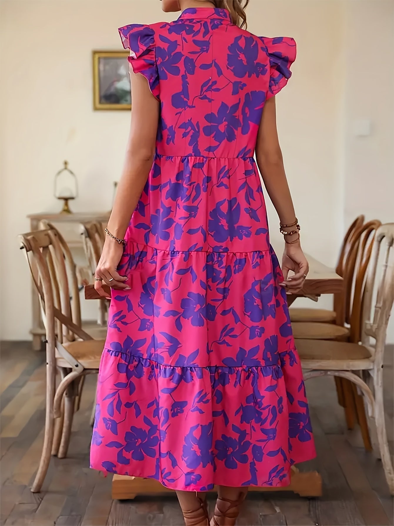 Marine™ | Élégance florale Robe