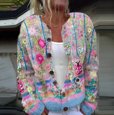 Alva™ | Cardigan élégant avec motif floral