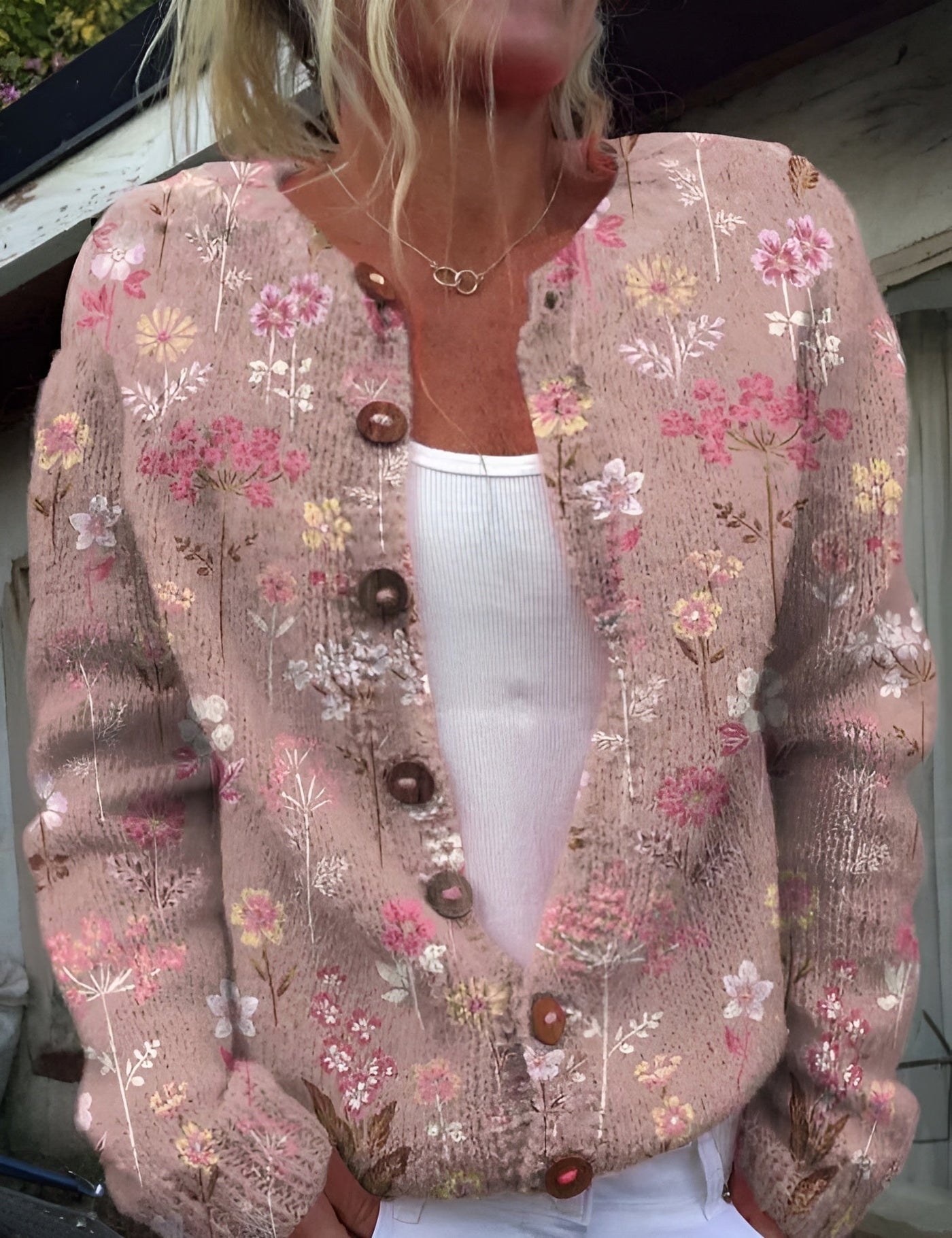 Alva™ | Cardigan élégant avec motif floral