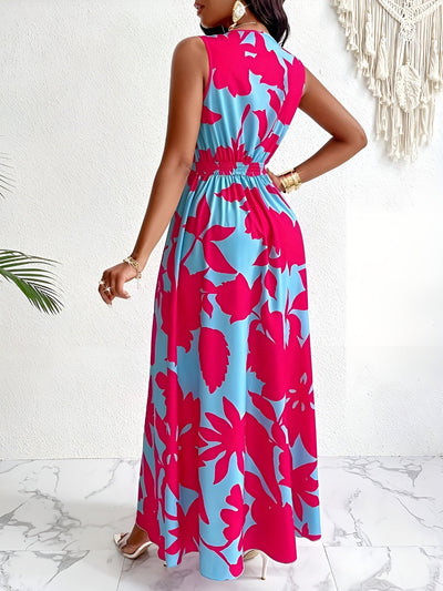 Léonie™ | Robe élégante à fleurs tropicales