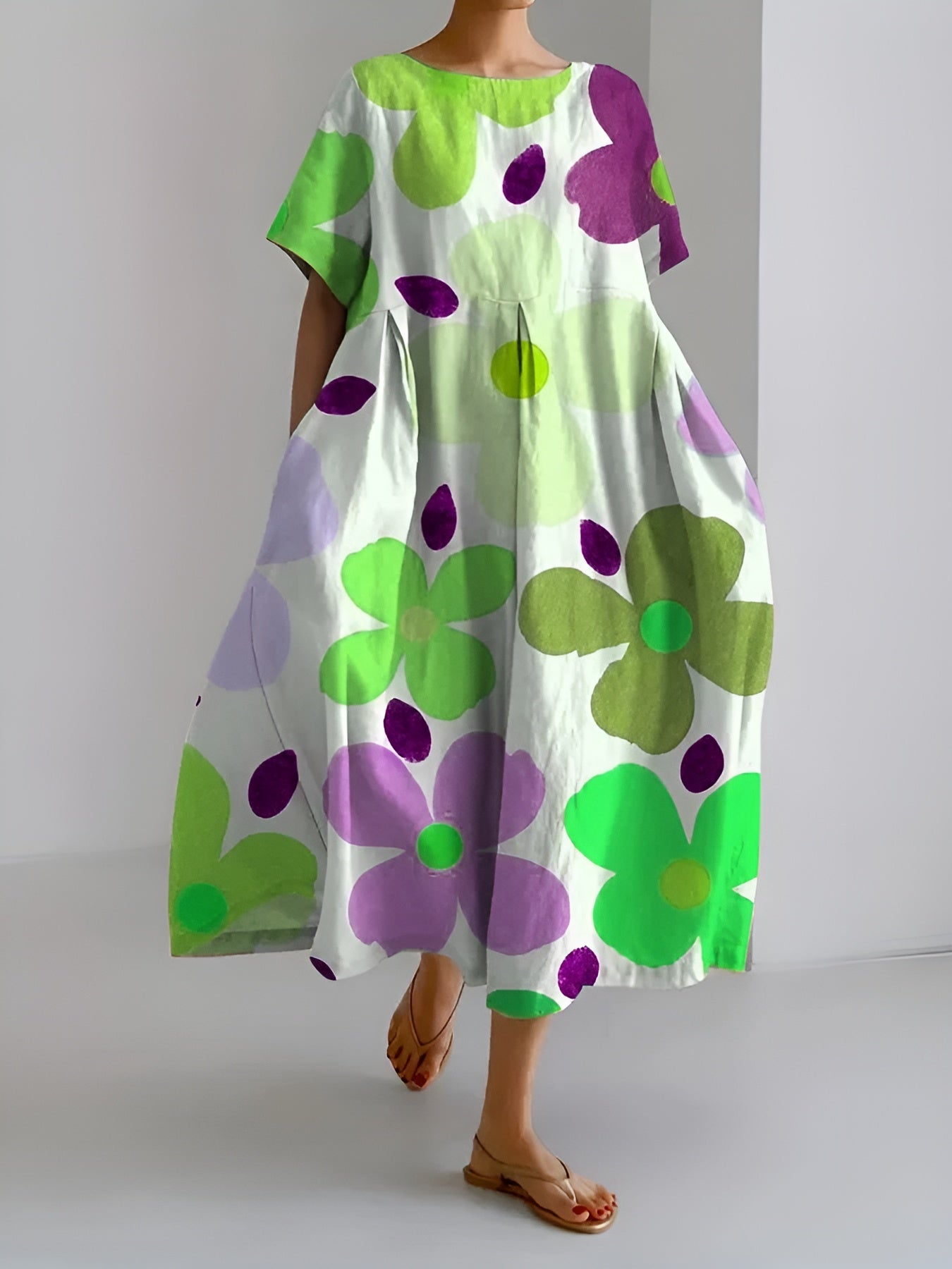 Victoire™ | Robe mi-longue fleurie