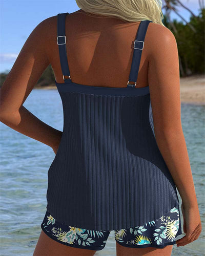 Mireille™ | Tankini Rayé Deux Pièces