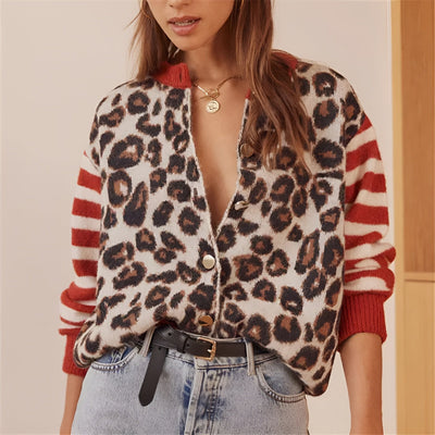 Marianne™ | Cardigan en tricot léopard