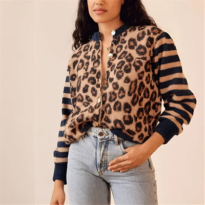 Marianne™ | Cardigan en tricot léopard
