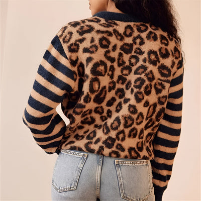 Marianne™ | Cardigan en tricot léopard