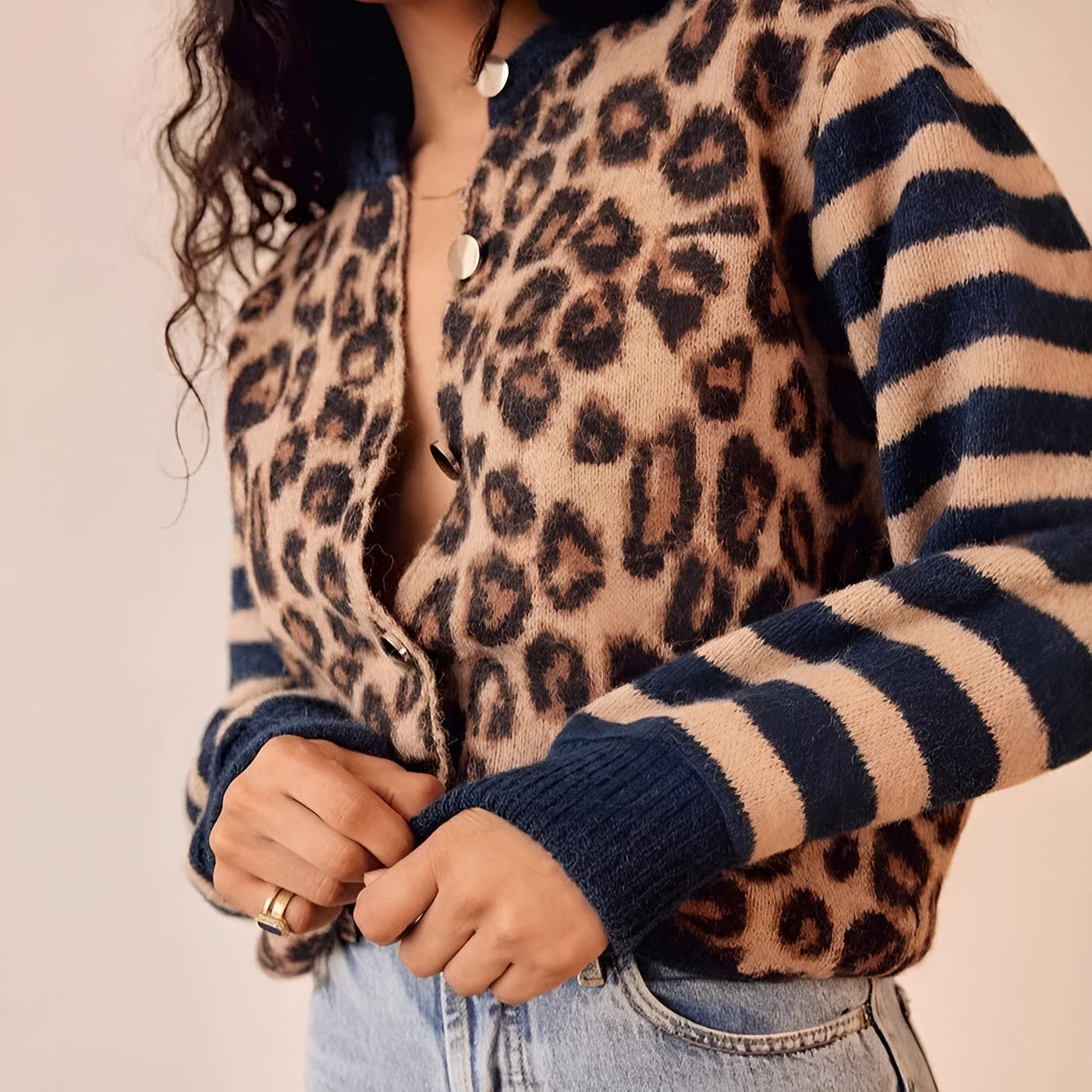 Marianne™ | Cardigan en tricot léopard