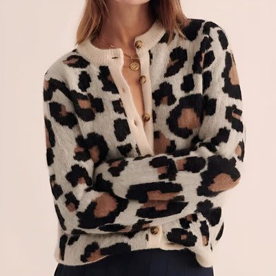 Marianne™ | Cardigan en tricot léopard