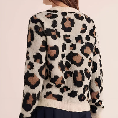 Marianne™ | Cardigan en tricot léopard