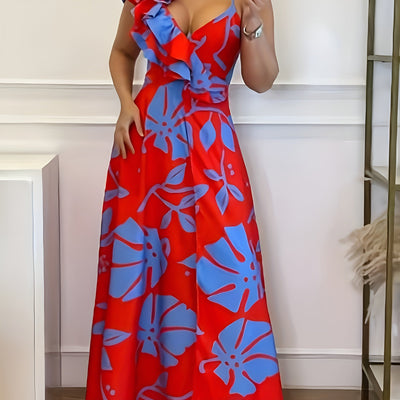 Justine™ Robe longue à fleurs tropicales