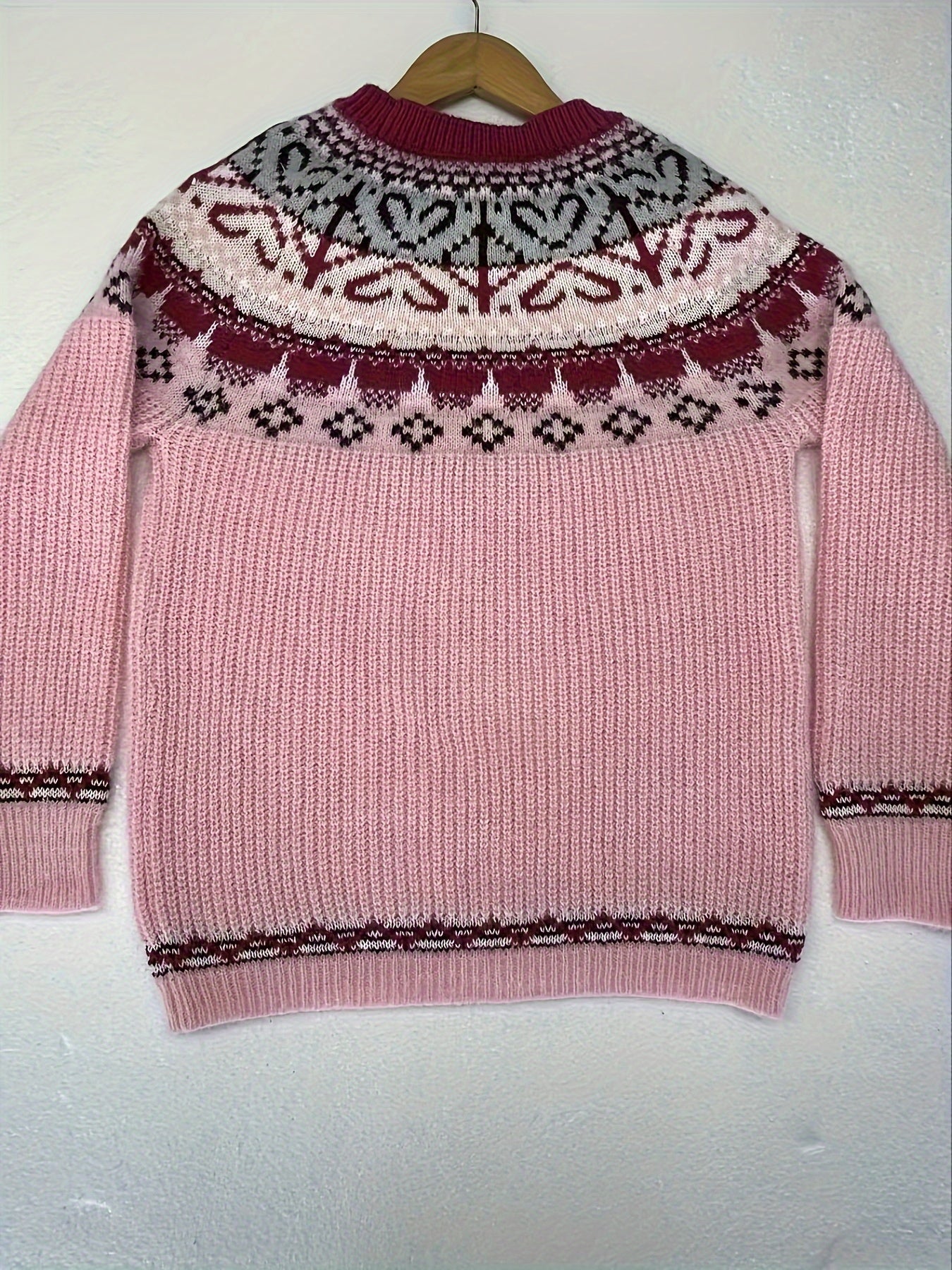 Elvira™ | Élégant pull jacquard d'inspiration vintage