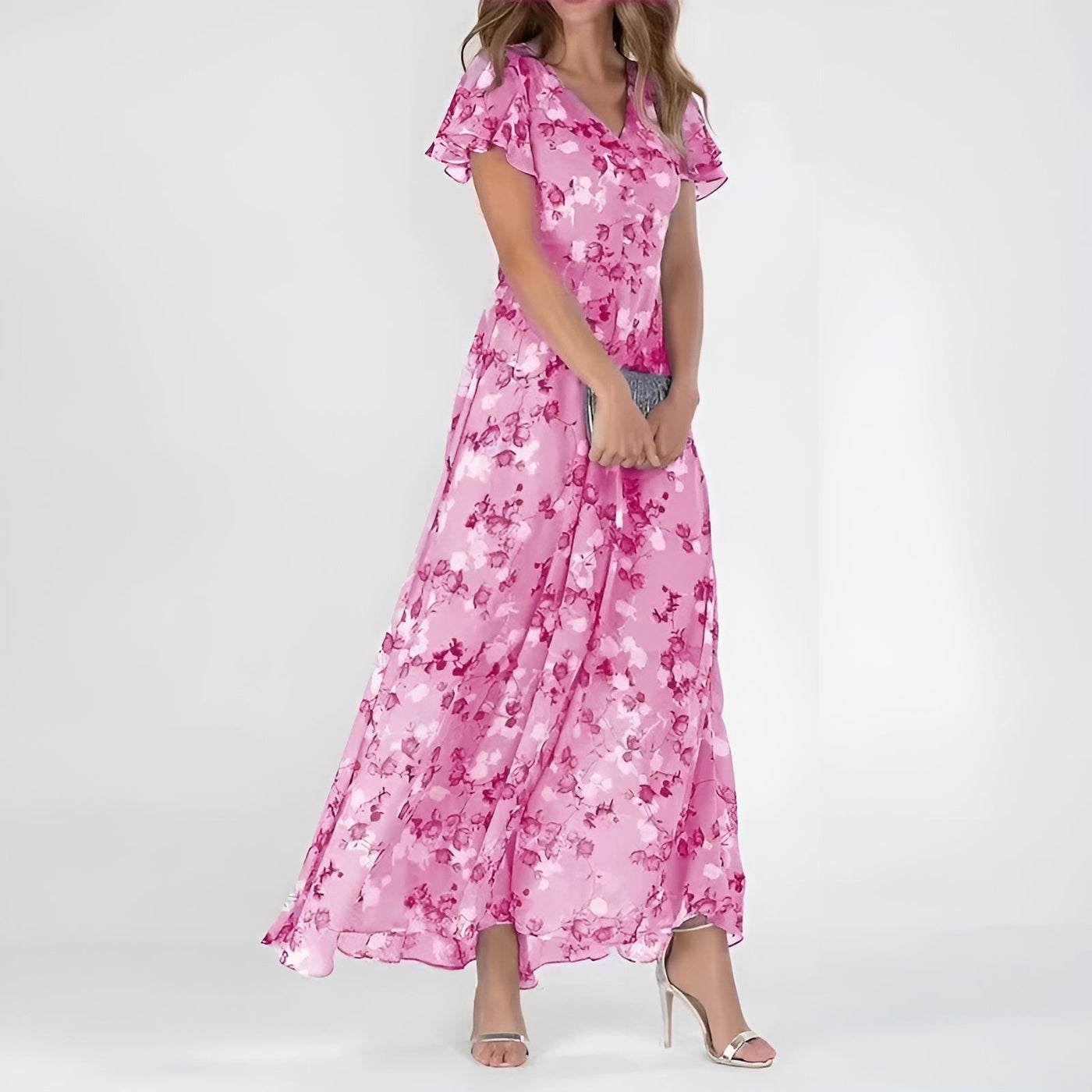 Danielle™ | Robe longue fleurie élégante