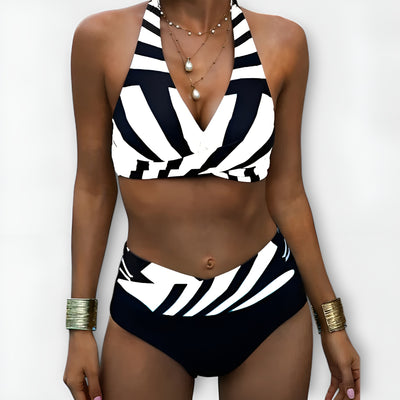 Aléna™ | Bikini Taille Haute Élégant et Flatteur