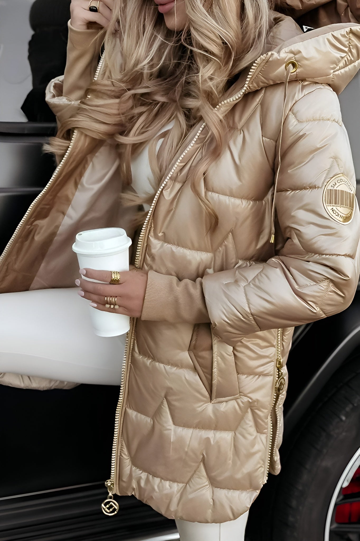 Élise™ | Manteau d'hiver élégant avec capuche et rembourrage