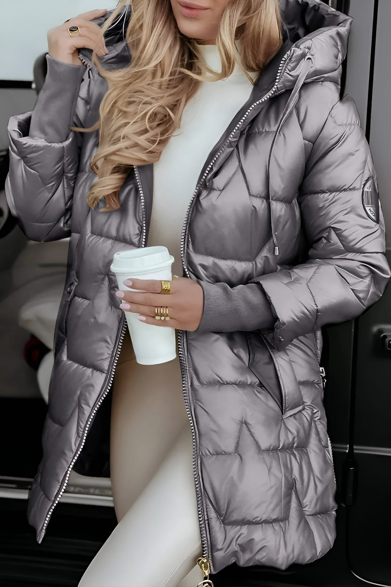 Élise™ | Manteau d'hiver élégant avec capuche et rembourrage